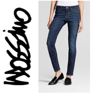 MOSSIMO Denim Mid-Rise Jeggings Jeans Blue Power Stretch Women's 4 27 L Long